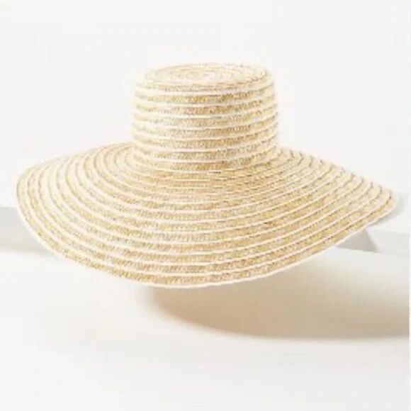 Anthropologie Accessories - New Anthropologie The Rayas Straw Bucket Hat